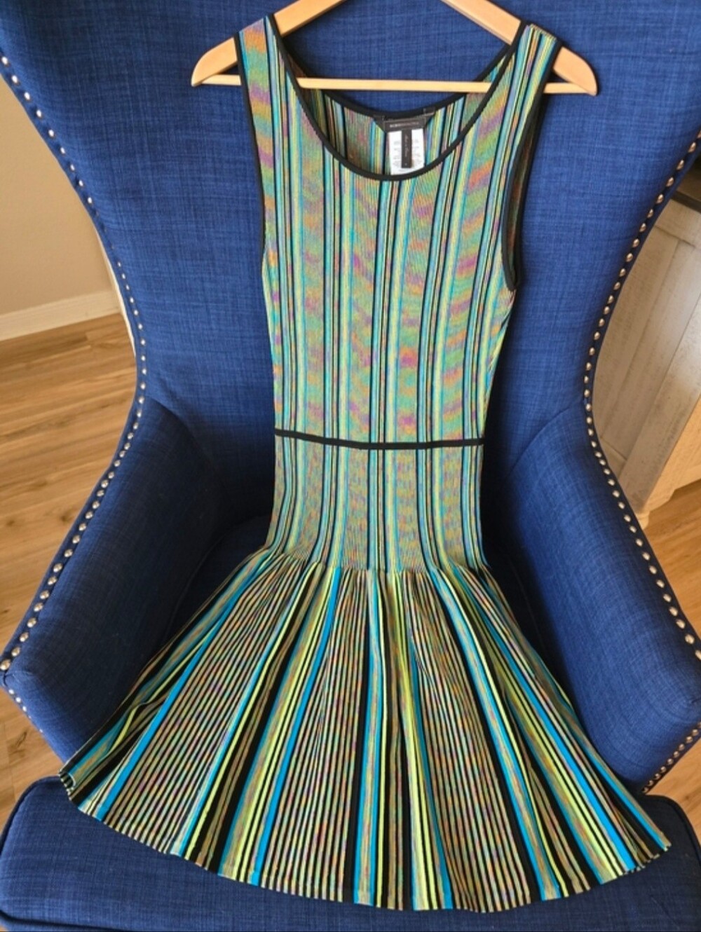 BCBGMAXAZRIA Multicolor Striped Knit Top